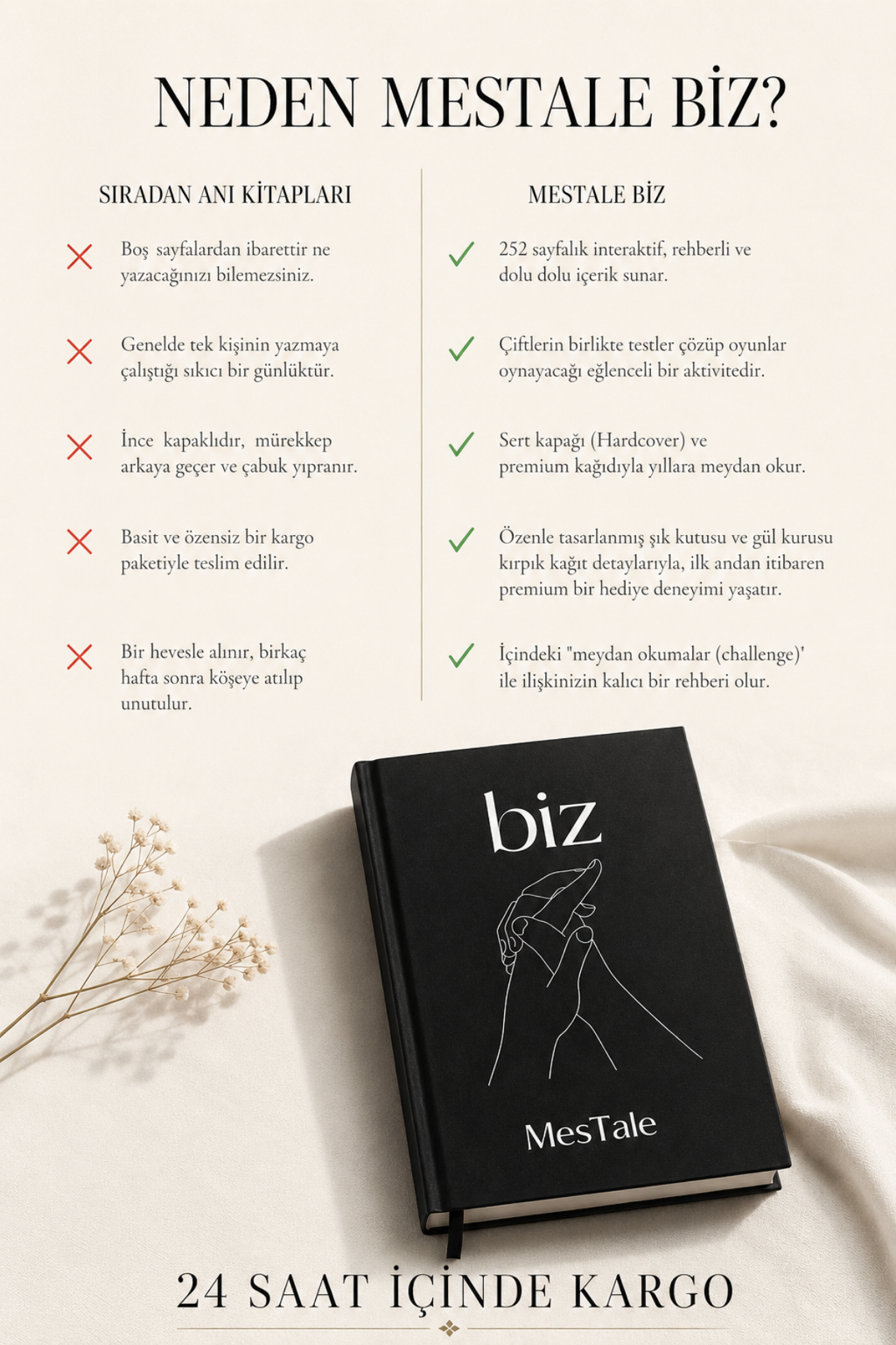 MesTale Biz | Premium Sevgili Anı Kitabı